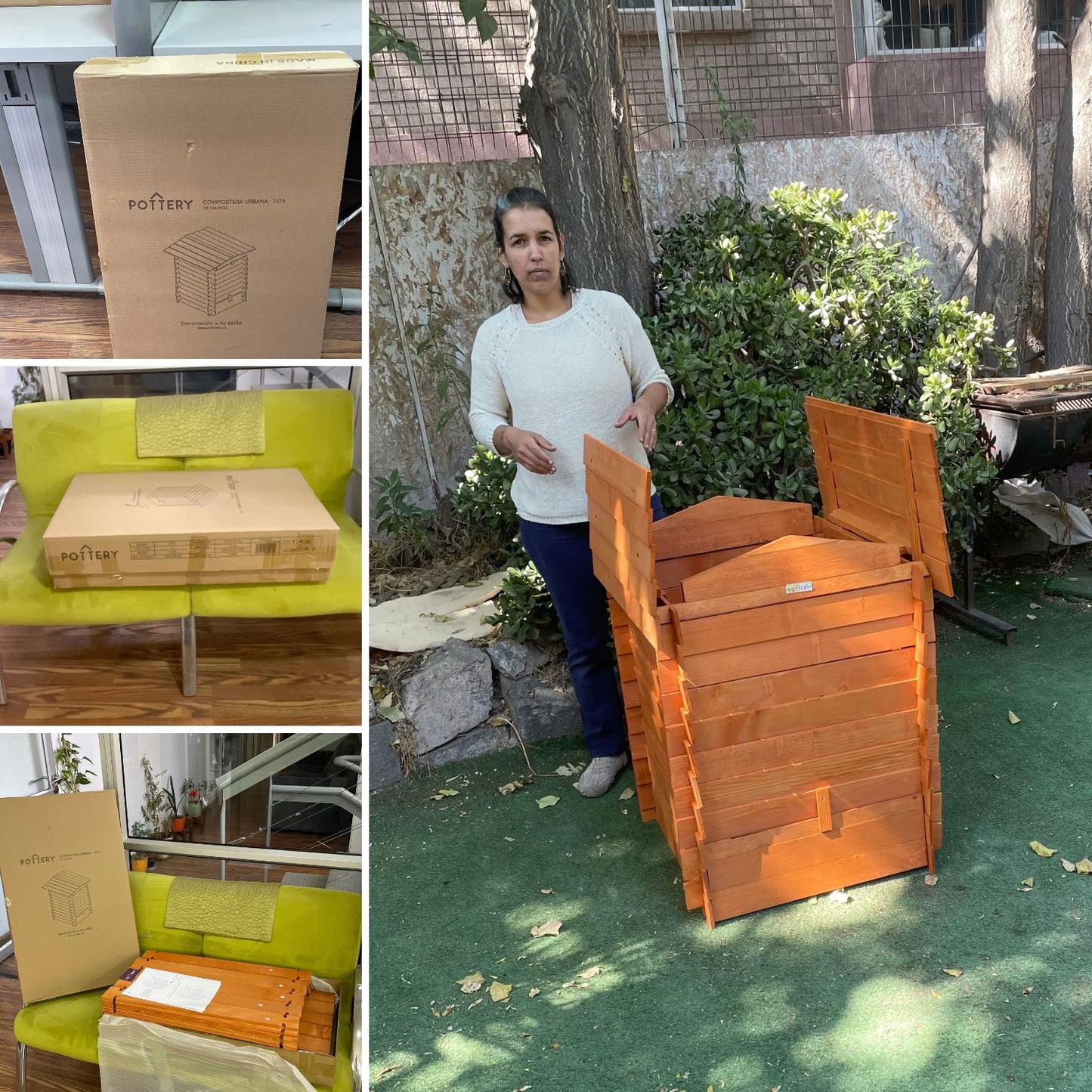 Compostera Madera Urbana 7474