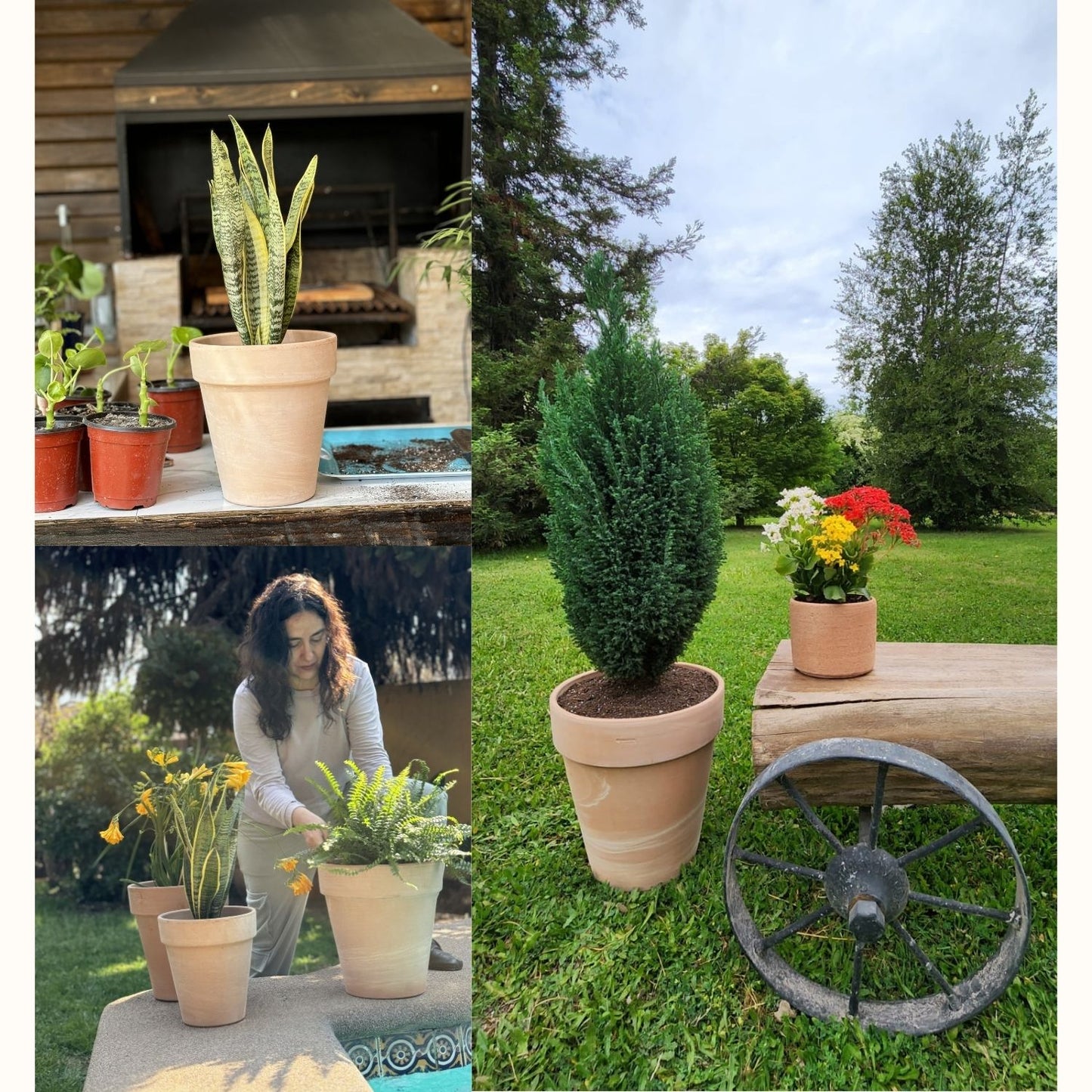 Macetero Alto Duo Terracota 29