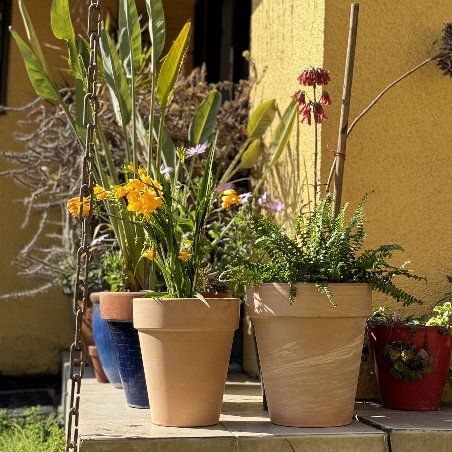 Macetero Alto Duo Terracota 33