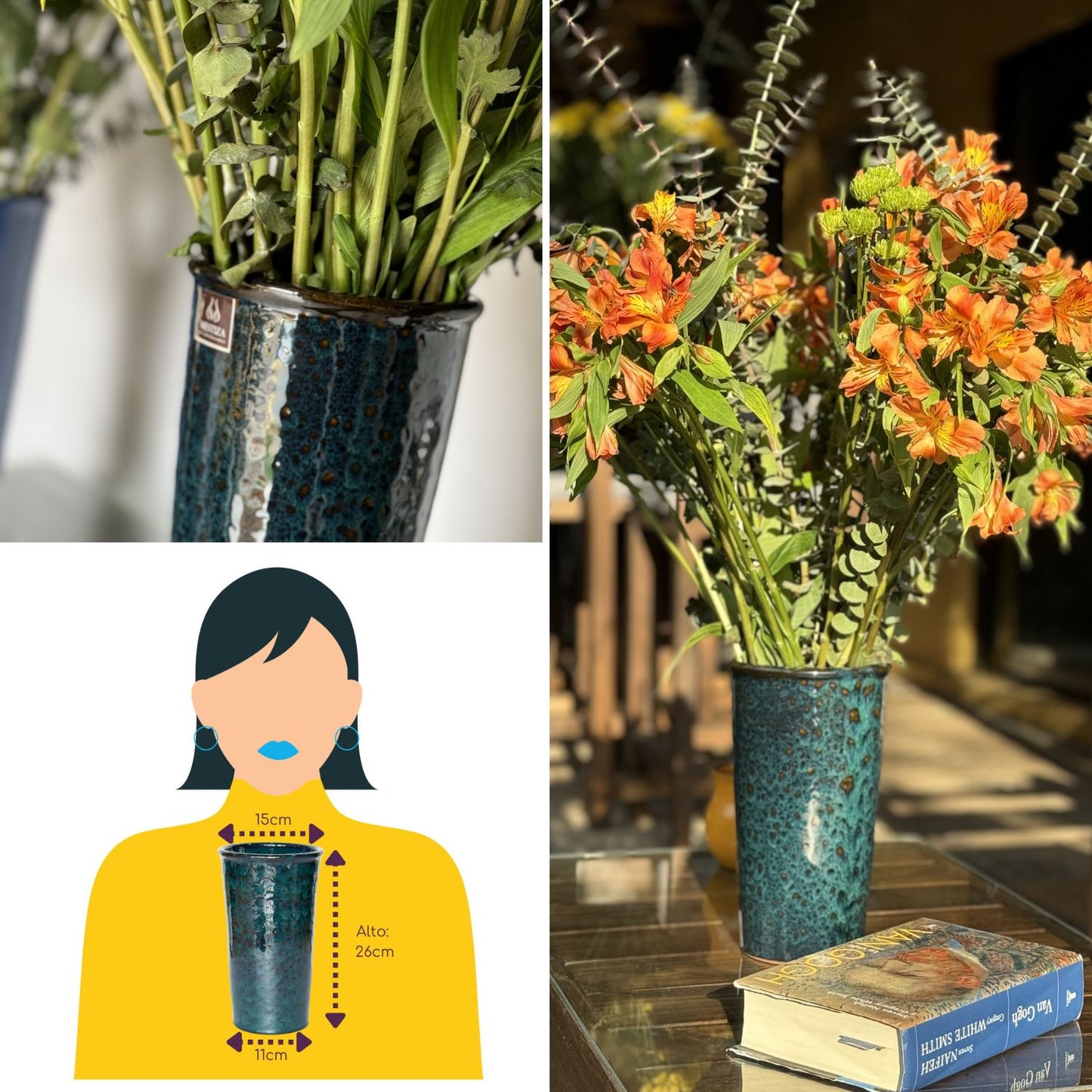 Florero Cerámico Prusia