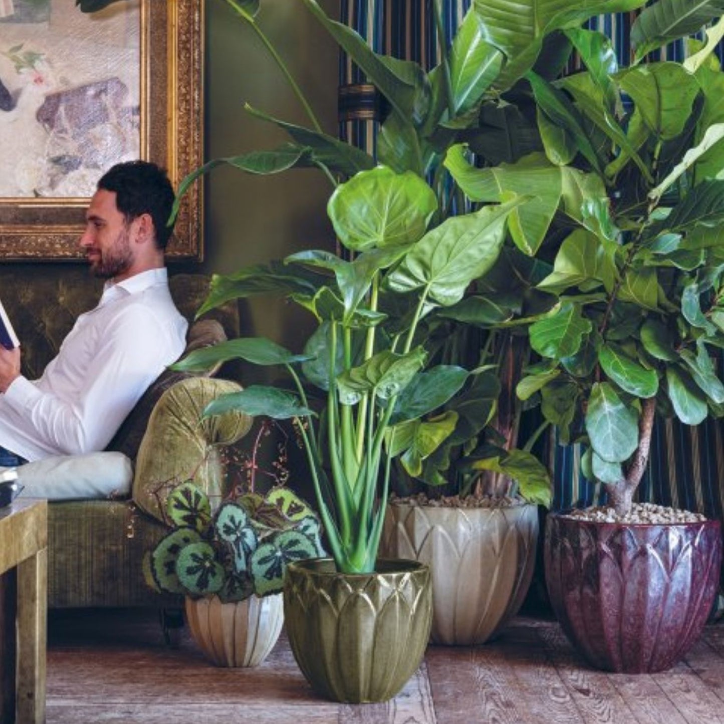 Macetero Forest 37 con Plato