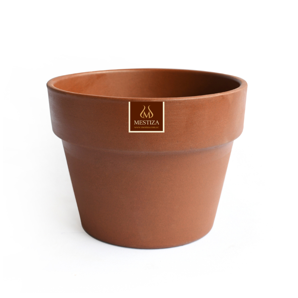 Maceta Boca Ancha Ceramica Greta 18cm