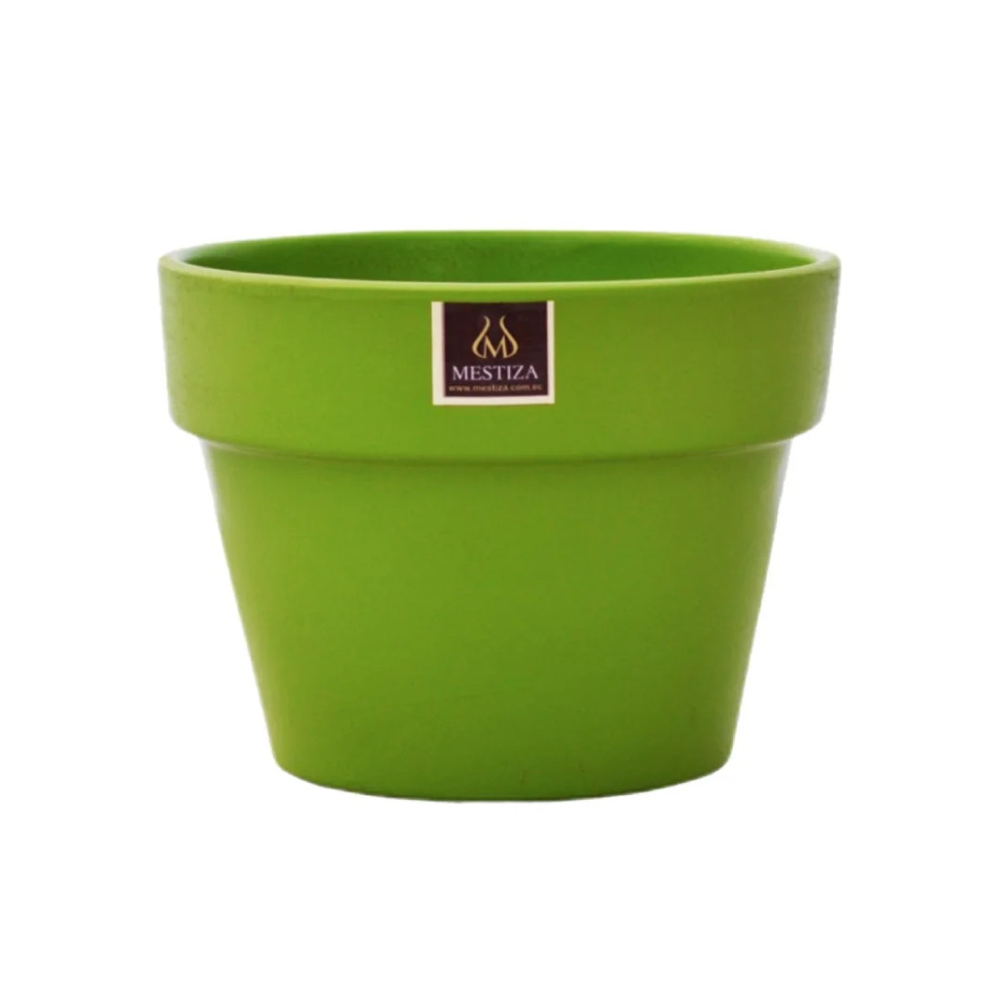 Maceta Boca Ancha Ceramica Greta 18cm