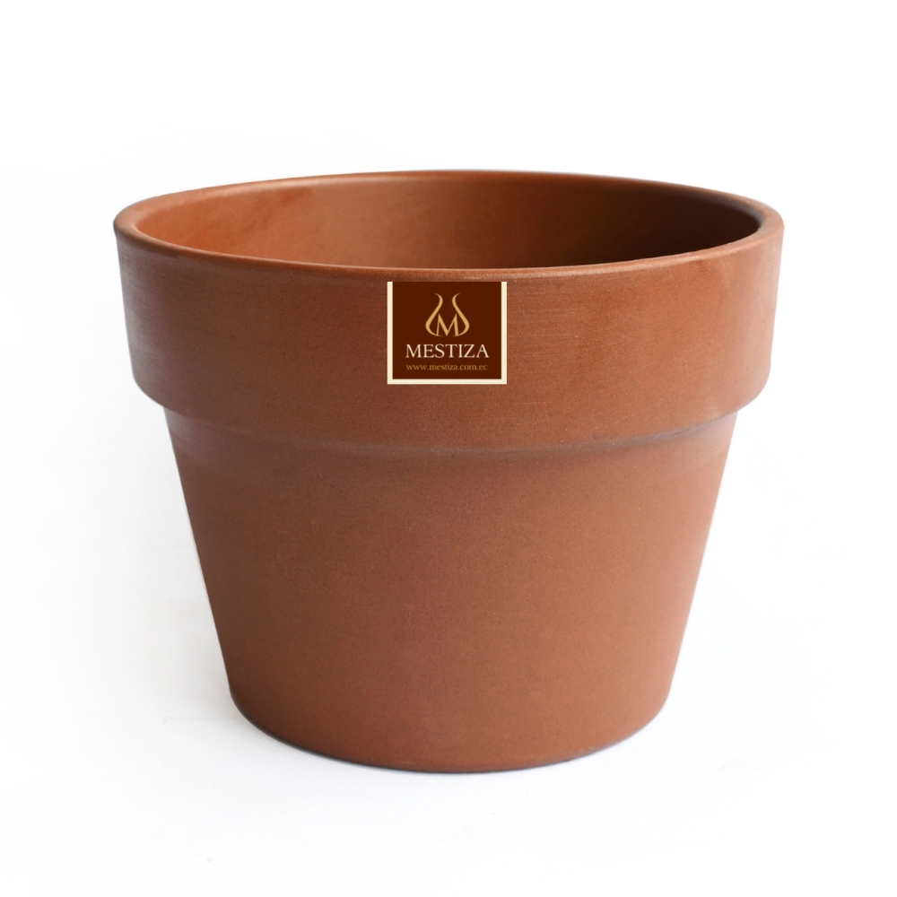 Maceta Boca Ancha Ceramica Greta 21cm