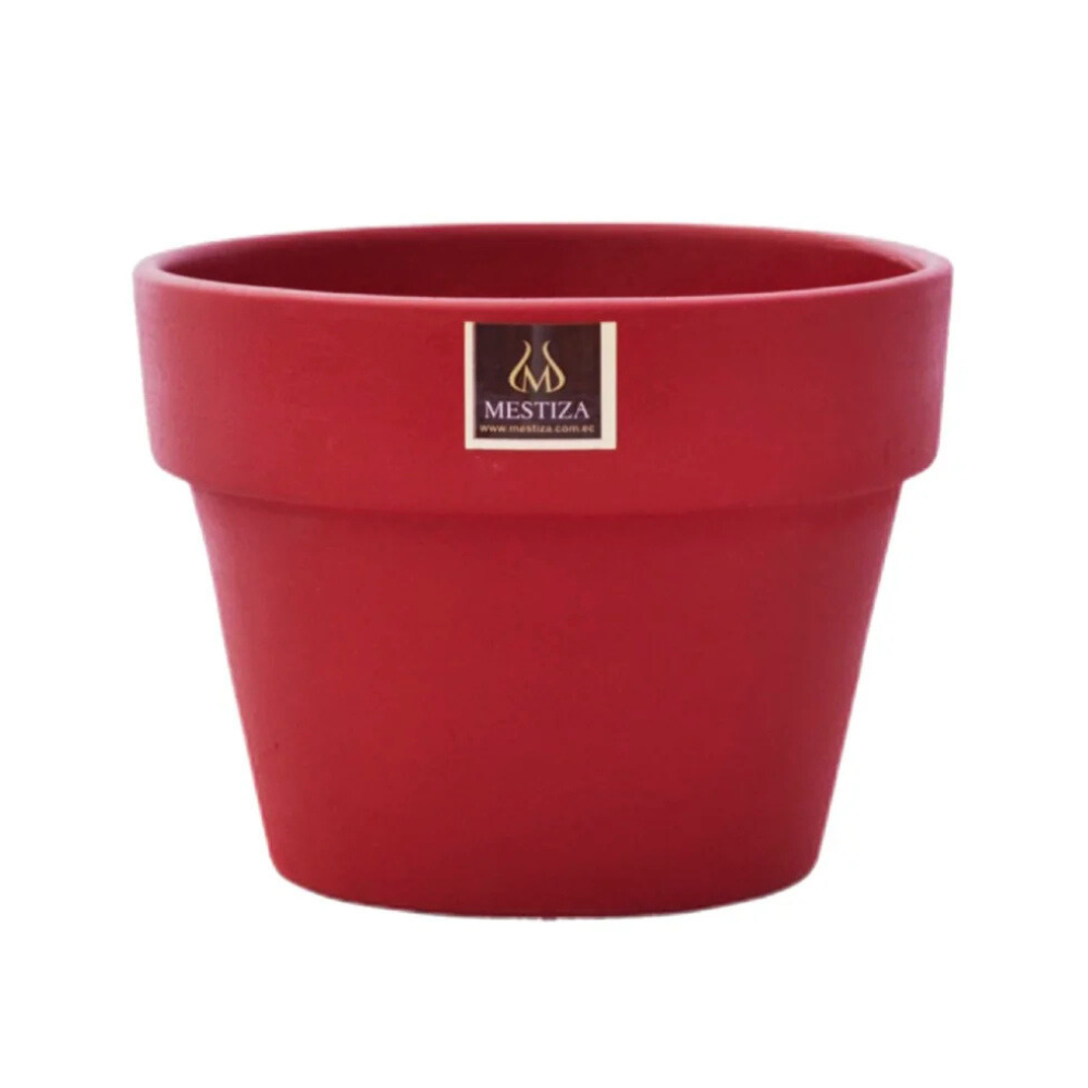 Maceta Boca Ancha Ceramica Greta 21cm