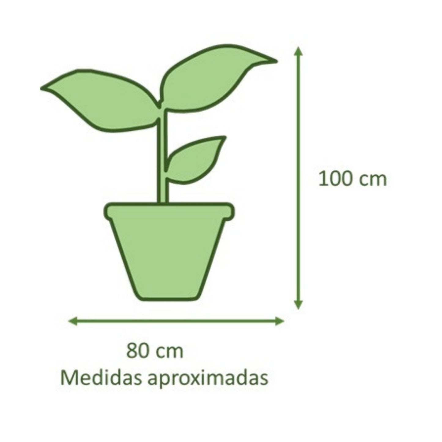Manto De Eva con Maceta Rotomoldeado Nazca 40cm Negro