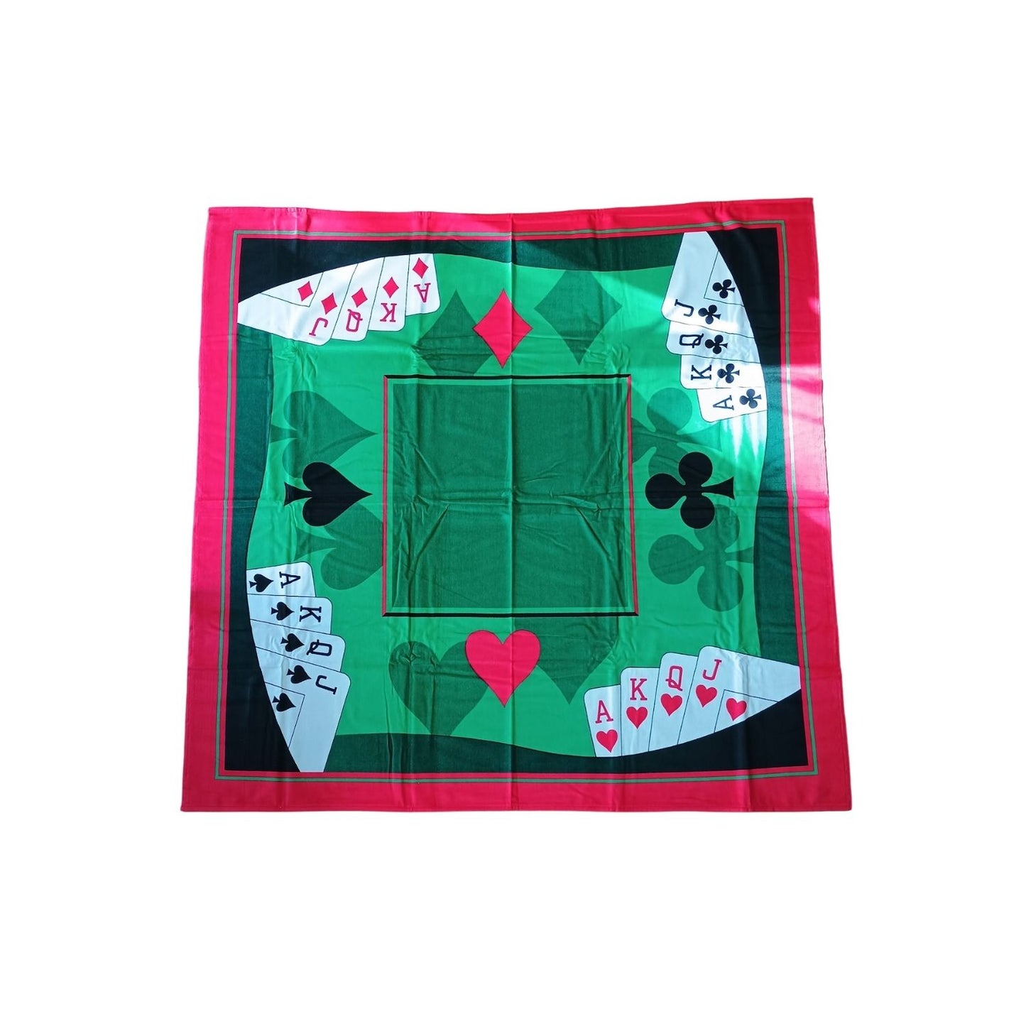 Mantel Terciopelo Cuadrada Casino - 100% Algodón - Teka