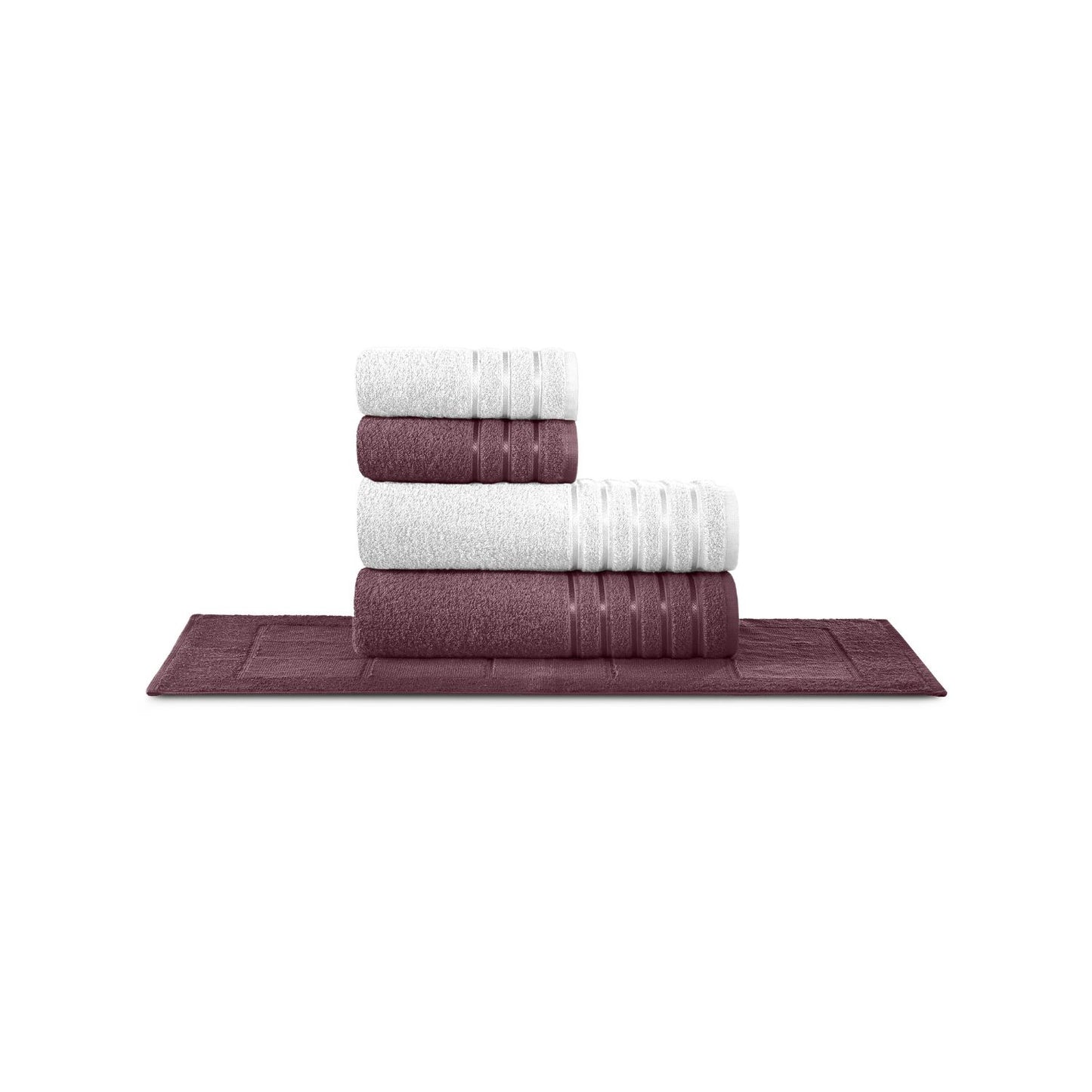Juego de Toallas 5 Piezas Comfort - 450 g/m² - 100 % algodón Teka