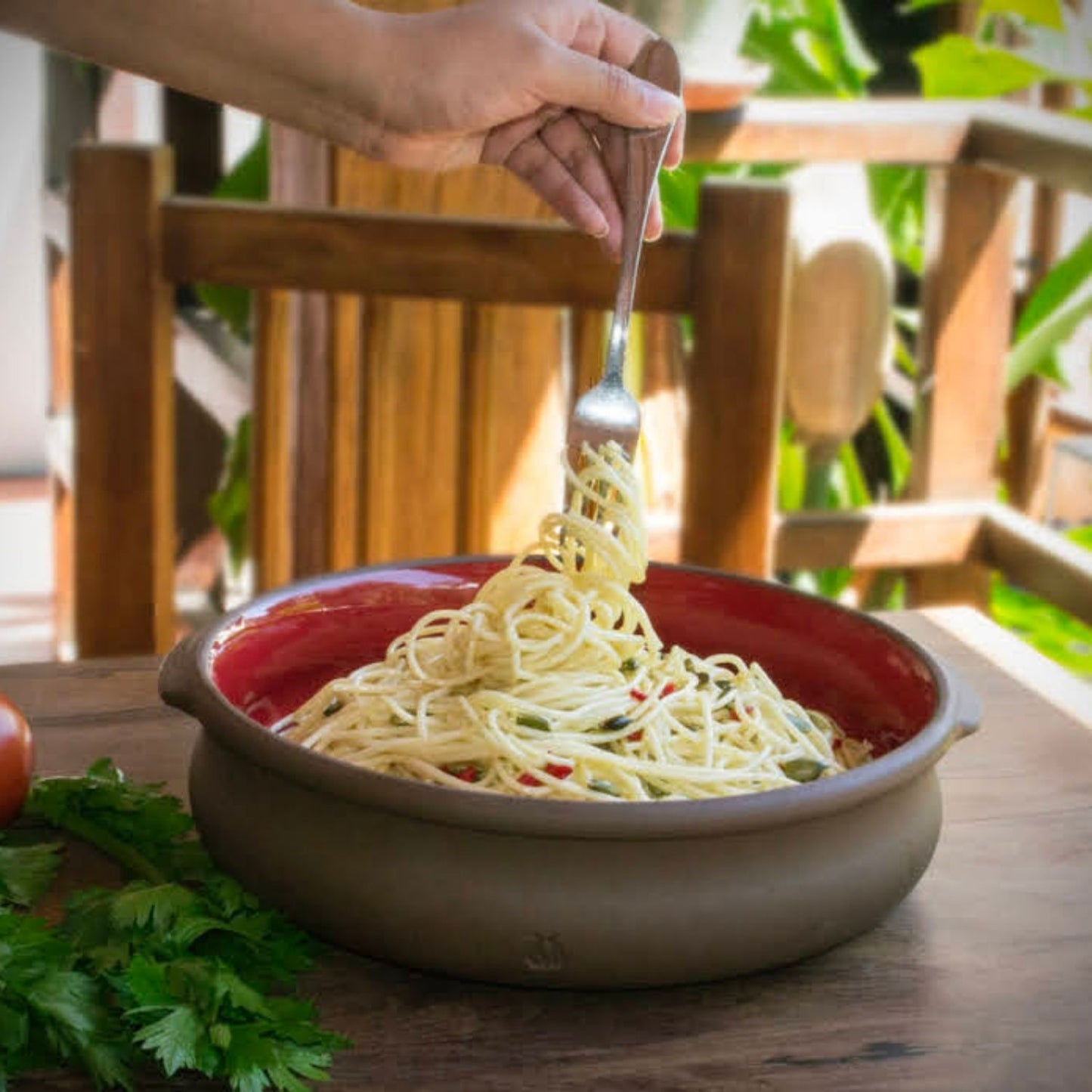 Tartera Rustica Rojo Fuego