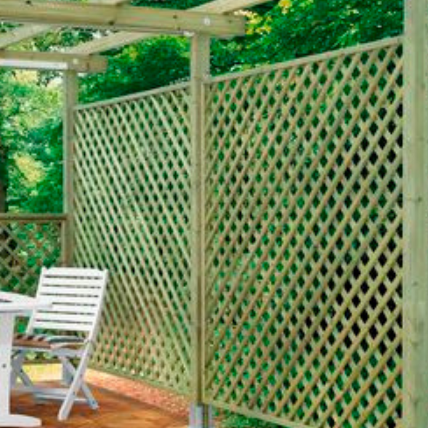 Enrejado con Marco 120x200cm - Rombo 7cm