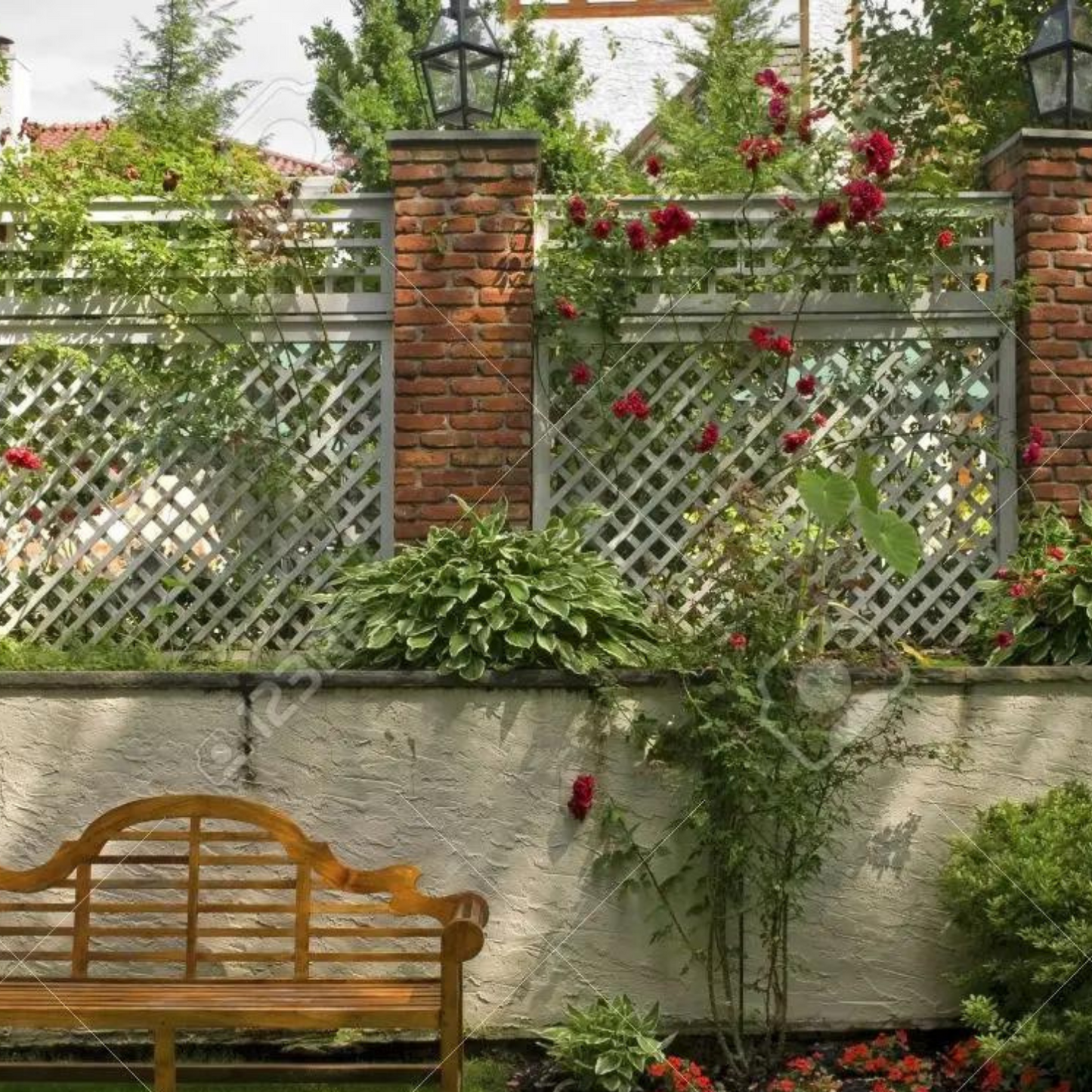 Enrejado con Marco 60x200cm - Rombo 7cm