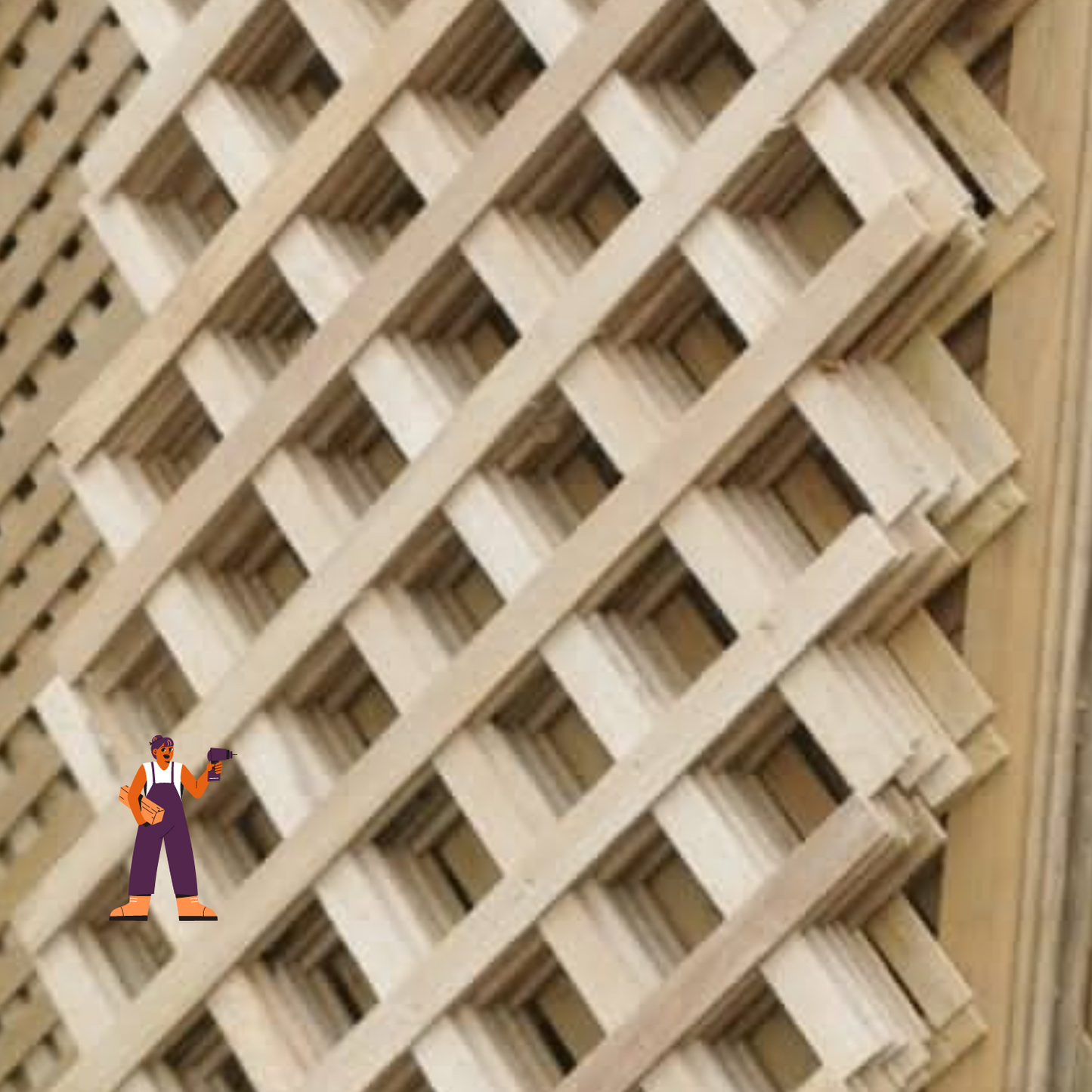 Enrejado sin Marco 60x200cm - Rombo 7cm