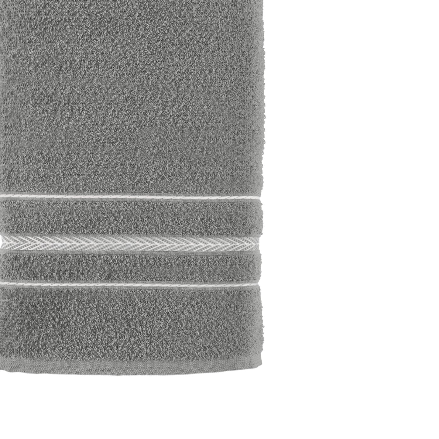 Toalla de Rostro Gris Escala - 100% Algodón - 280 g/m² - Teka