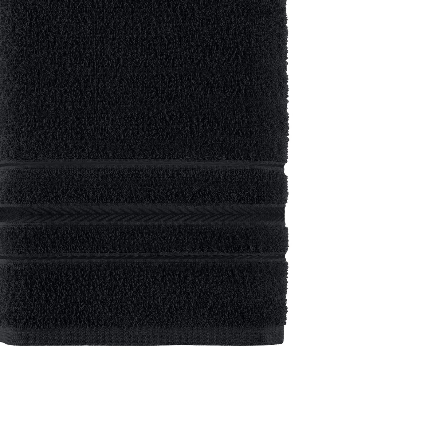 Toalla de Rostro Negro Escala - 100% Algodón - 280 g/m² - Teka