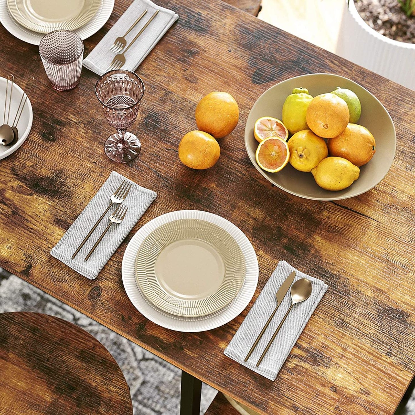 Mesa de Comedor con 3 Estantes - DURC11