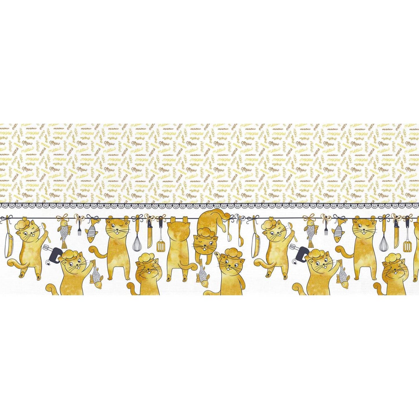 Mantel Rectangular - Estampado Gatitos - Teka