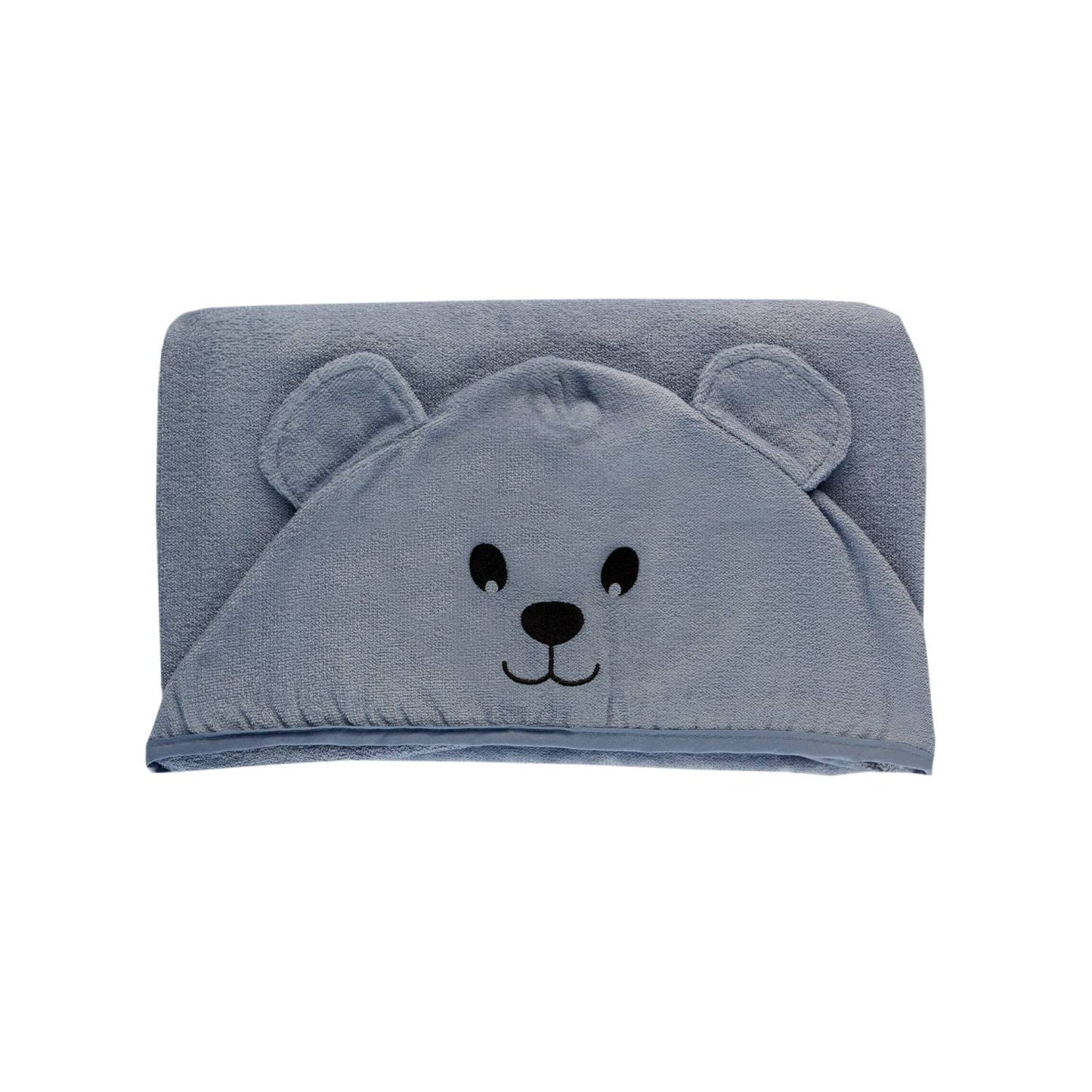 Toalla Capucha De Algodón Bordado Oso - 75 x 100cm - 300 g/m² - Teka