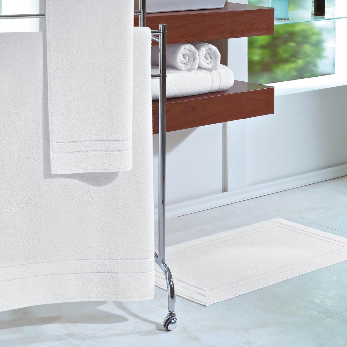 Piso para Baño Monterrey Blanco 600g/m² - Teka