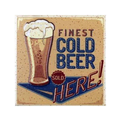 Set 2 Mosaicos Drinks Beer/Wine - 20x20 cm