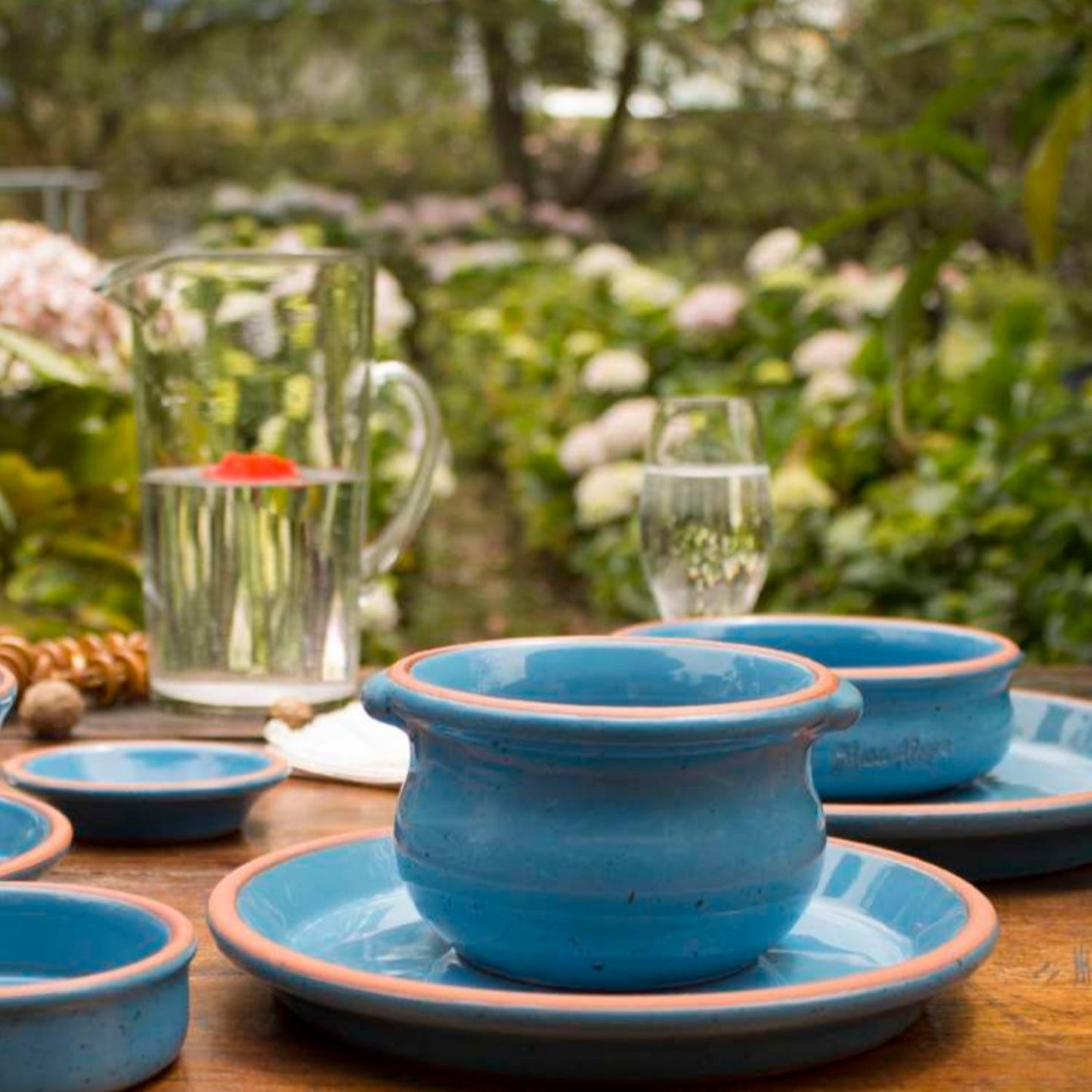 Set de Cacerolas y Platos Azul Miel