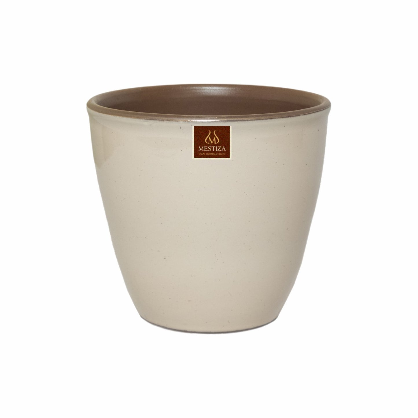 Maceta Zafiro Morena Crema