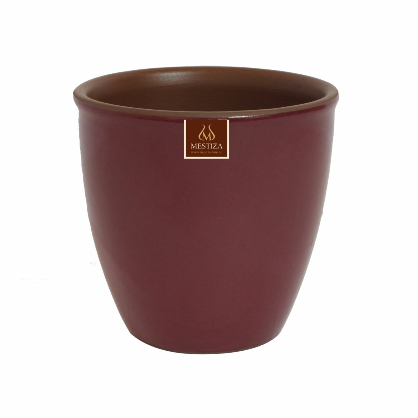 Maceta Zafiro Morena Burdeo