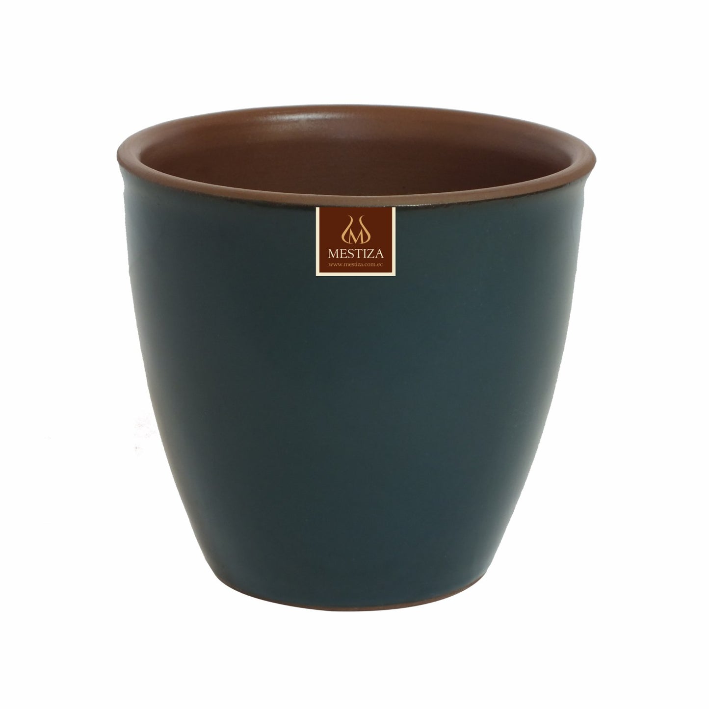 Maceta Zafiro Morena Petróleo