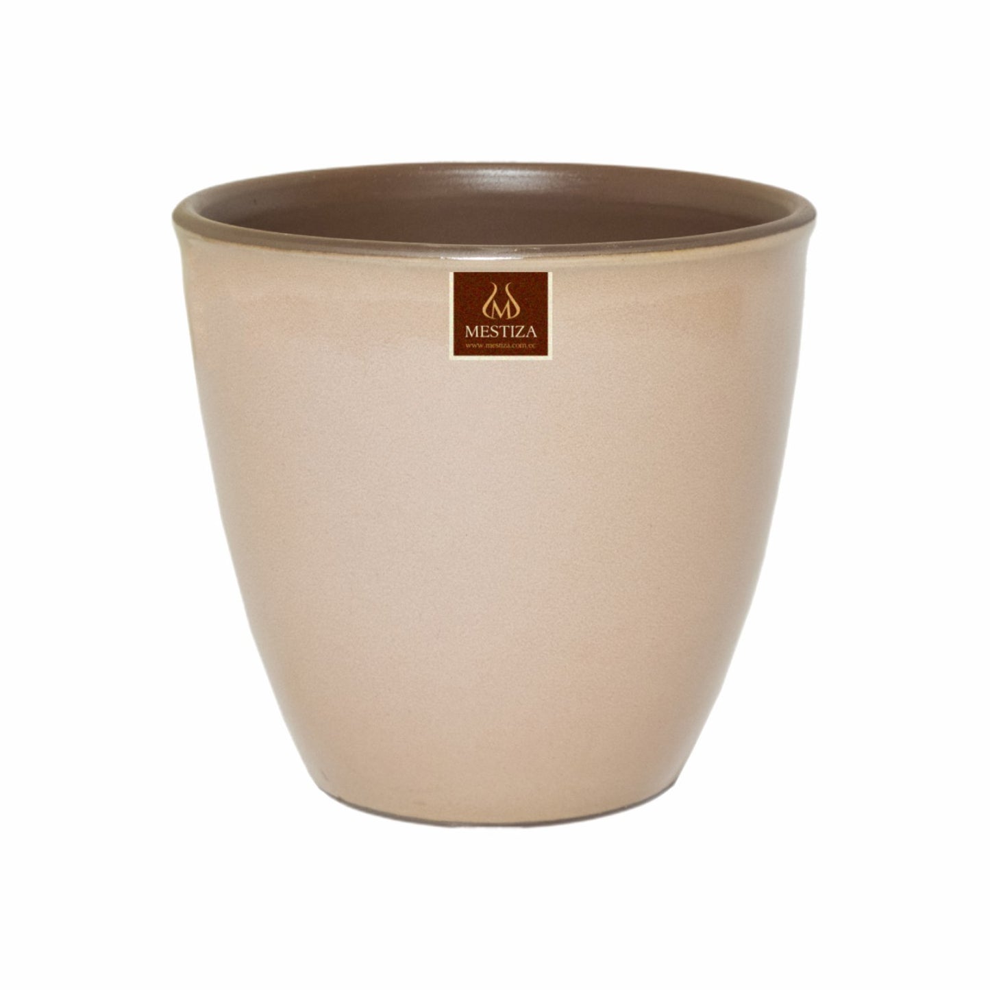 Maceta Zafiro Morena Vainilla