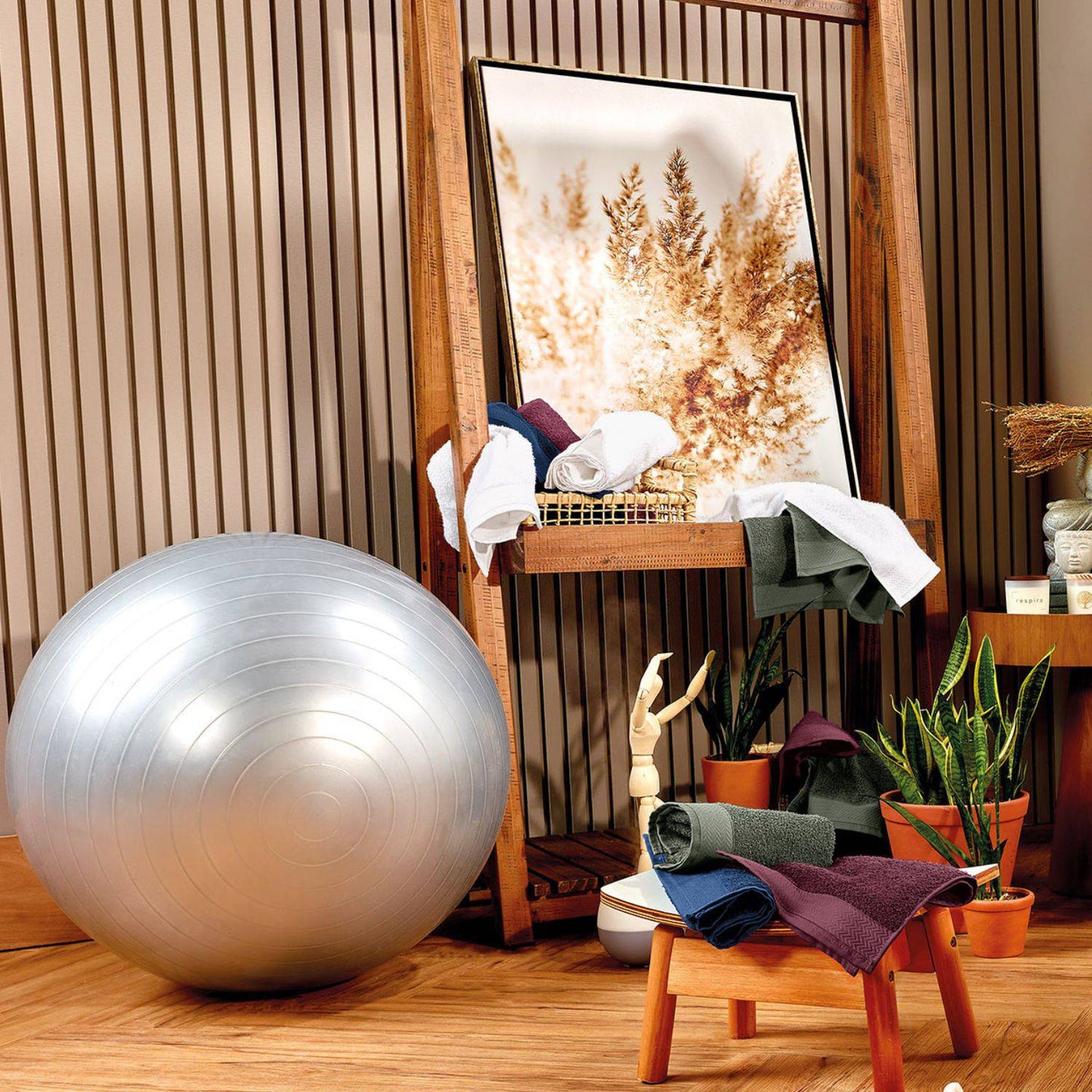 Toalla Deportiva Burdeo- 100% Algodón - 450 g/m² - Teka