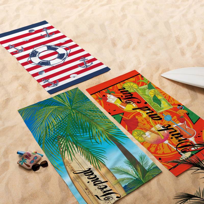 Toalla de Playa Américo - 100% Algodón - 300 g/m² - Teka