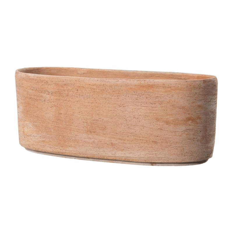 Jardinera Luna 33cm Ovalada Terracota