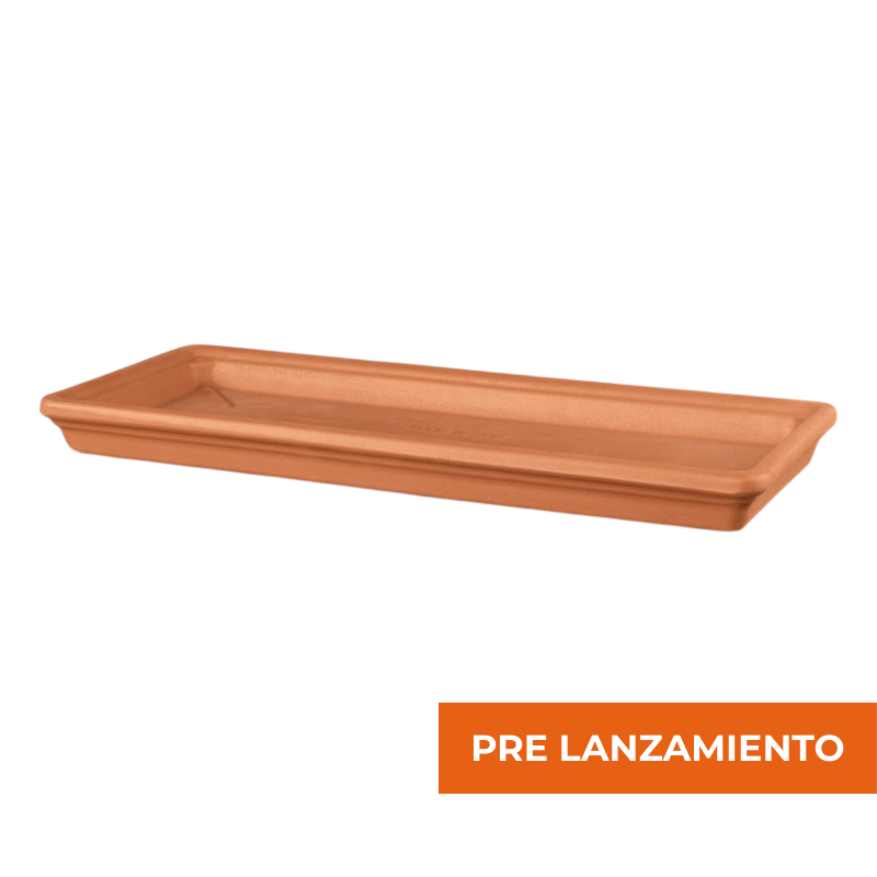 Plato Rectangular para Macetas Terracota
