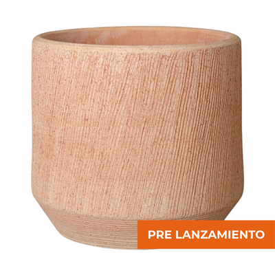Maceta Graffio Texturizada Terracota