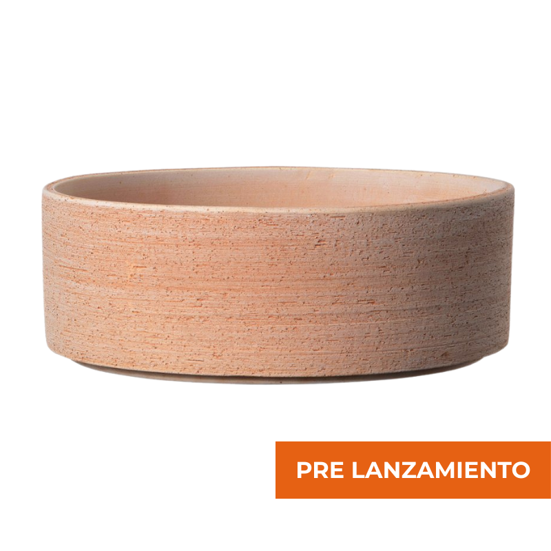 Maceta Luna Baja 26cm Terracota