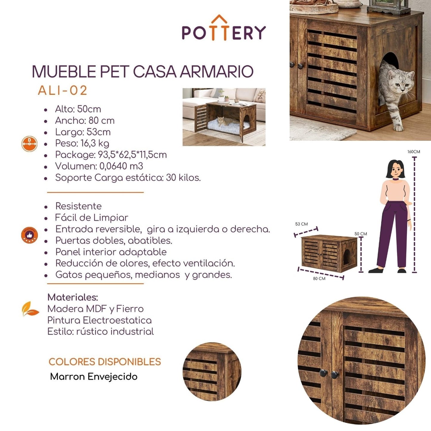 Mueble Pet Casa Armario - Ali 02