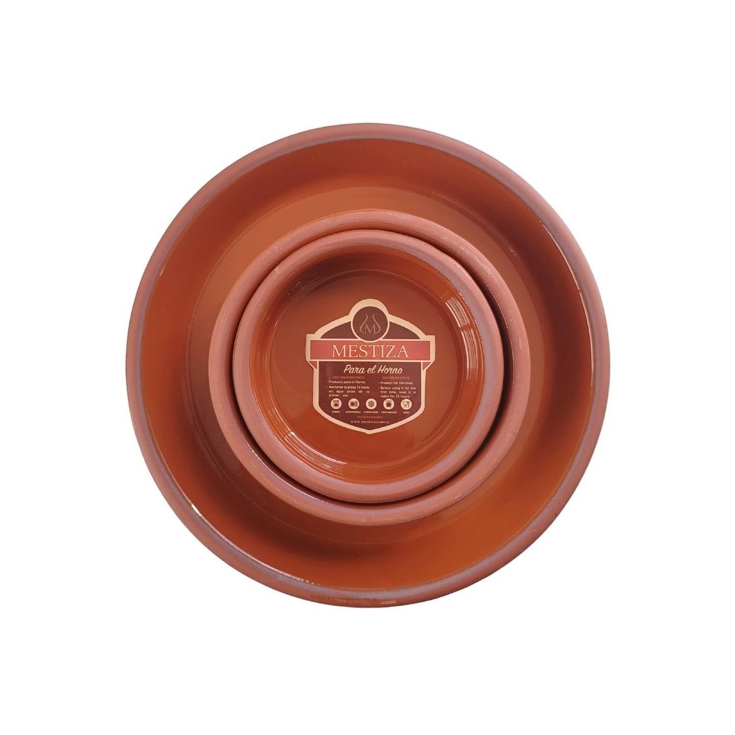 Set Cazuelas Sin Asa con Plato Pura Miel