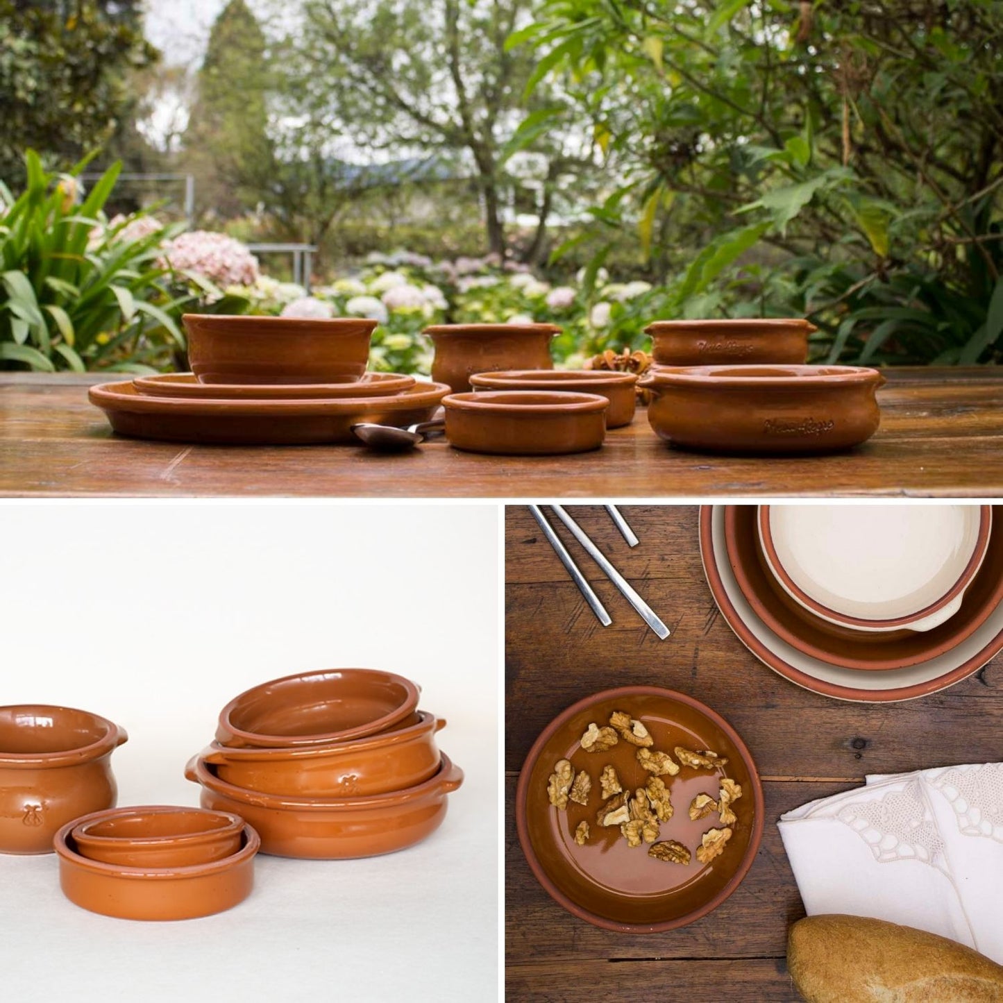 Set Cazuelas Sin Asa con Plato Pura Miel