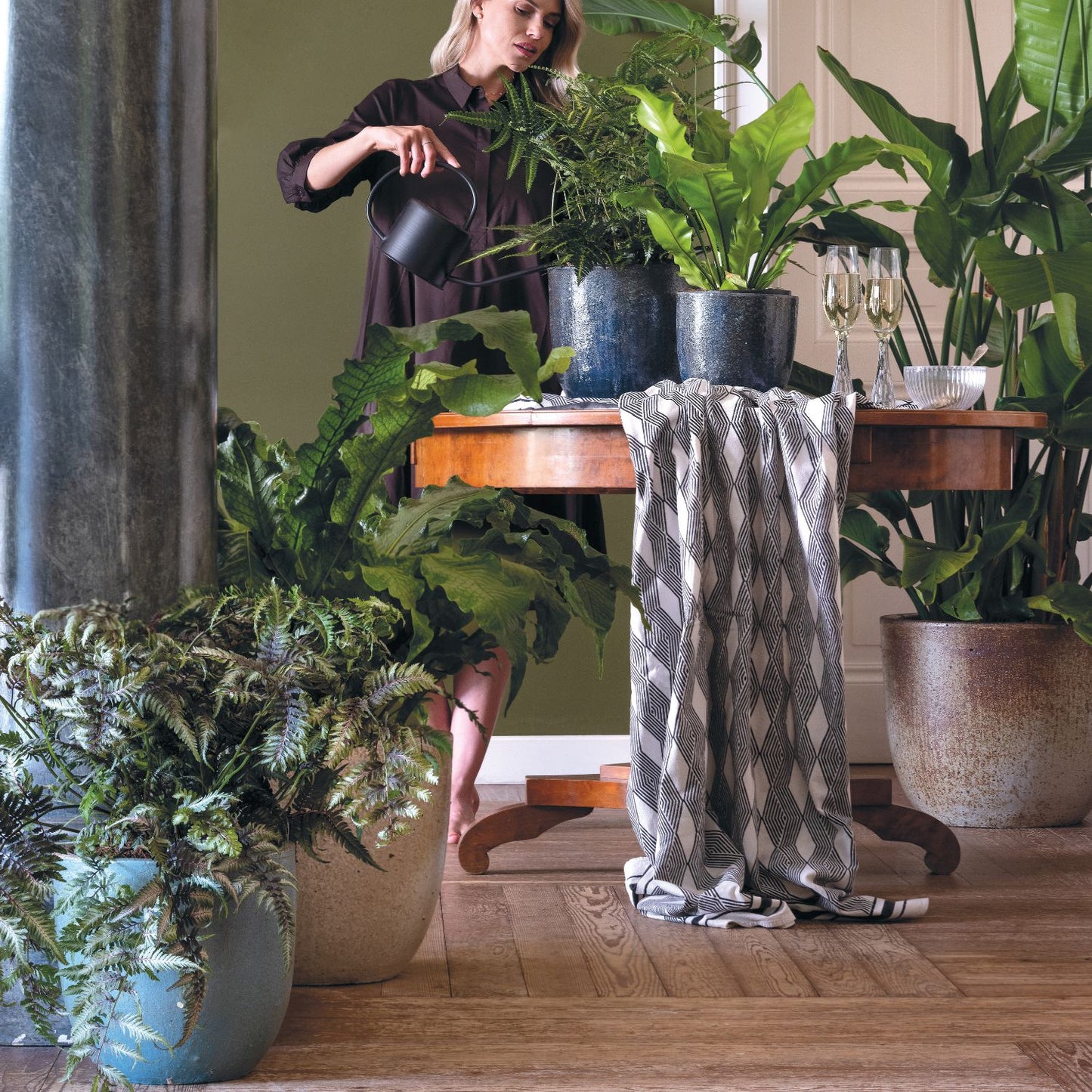 Macetero Cyclades Verde Lutecio