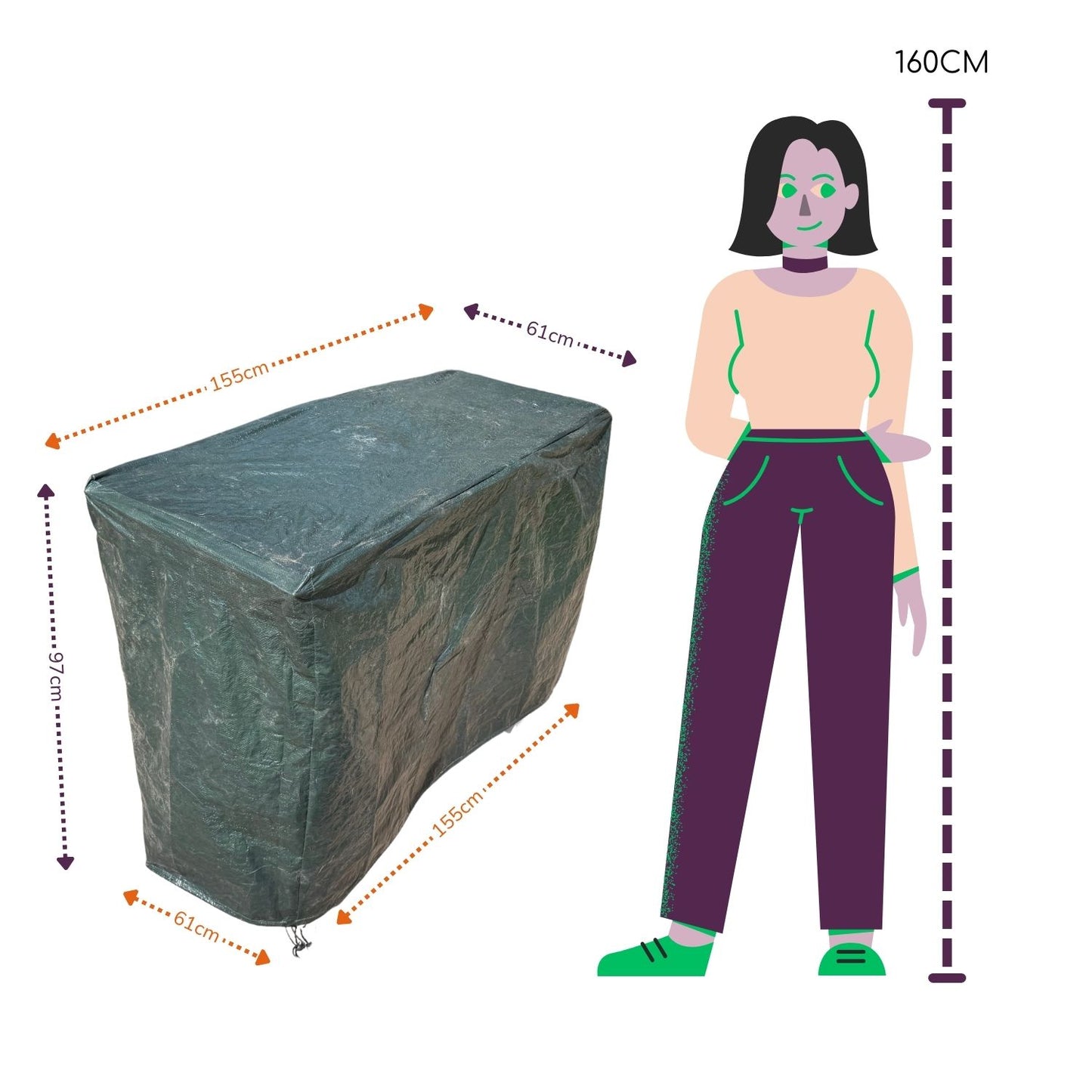 Funda Universal Ema100 Parrilla, Motos, Bicicletas, Muebles