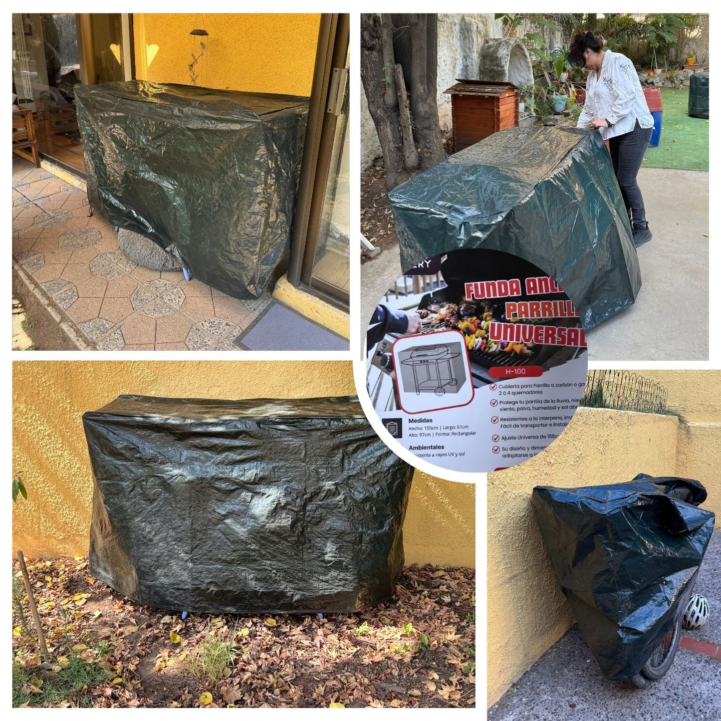 Funda Universal Ema100 Parrilla, Motos, Bicicletas, Muebles