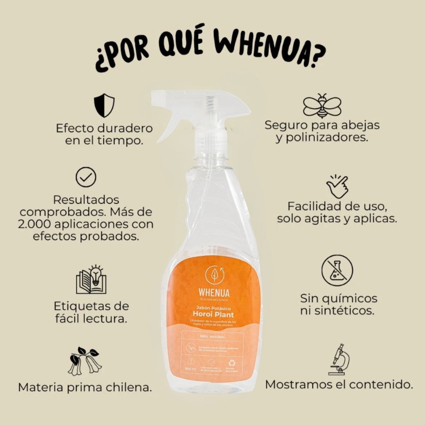 Jabón Potásico Horoi Plant - 500cc Spray