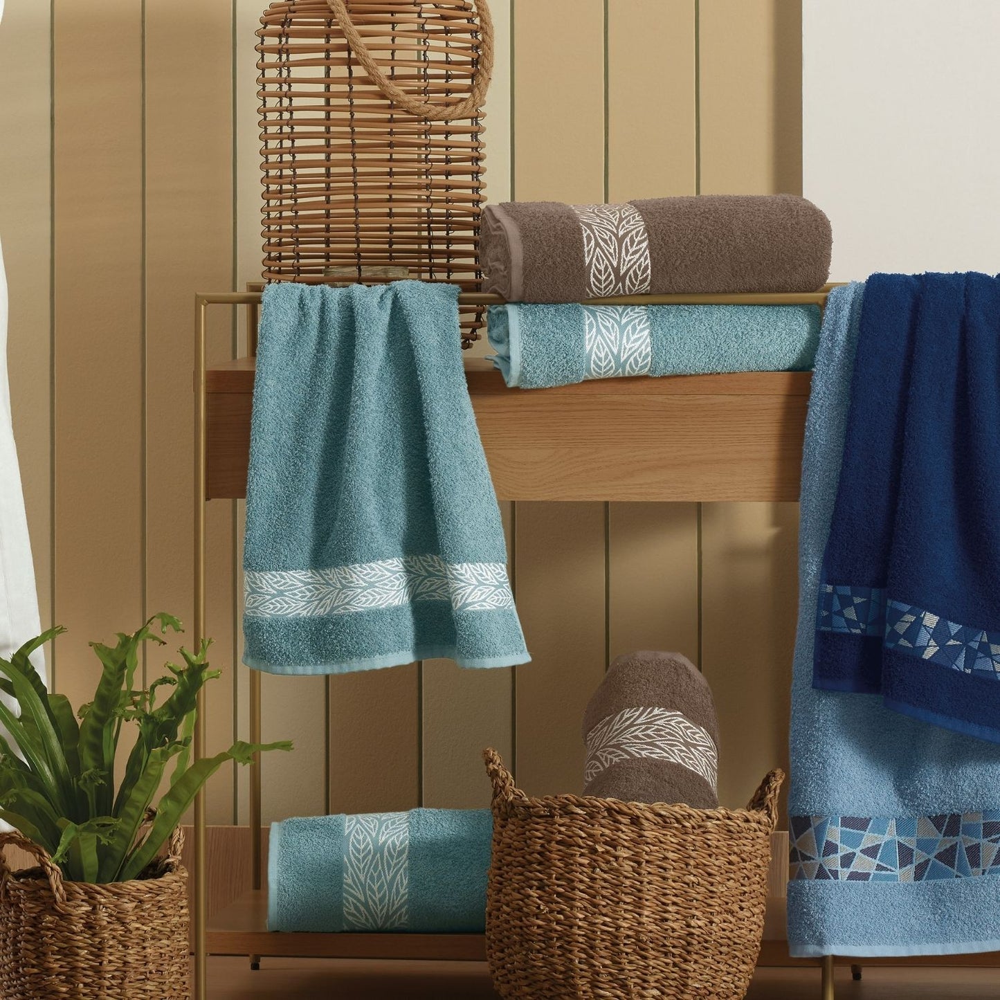 Juego de Toallas 2 Piezas Diamante - 450 g/m² - Teka