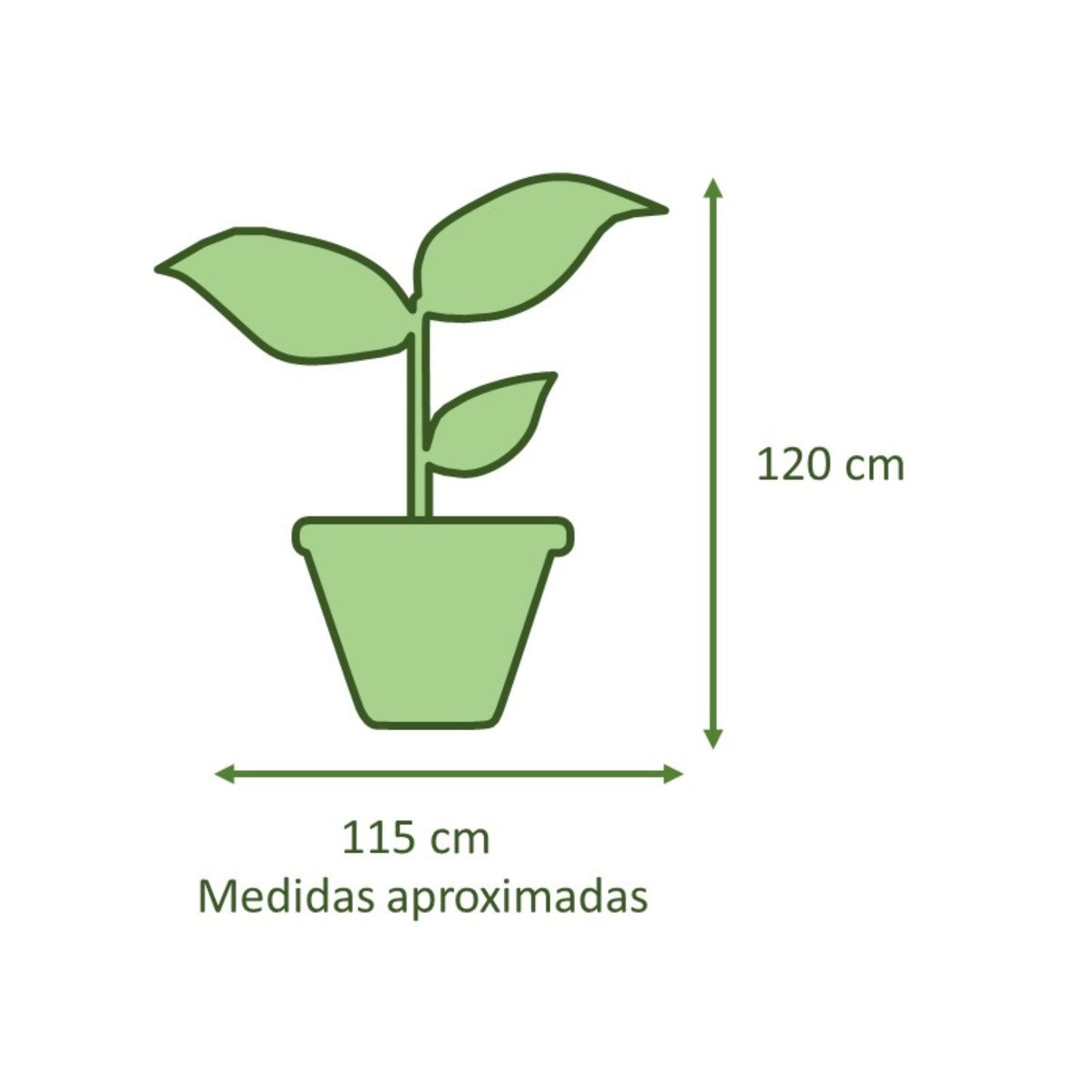 Manto de Eva Macetero Rotomoldeado 33cm Gris