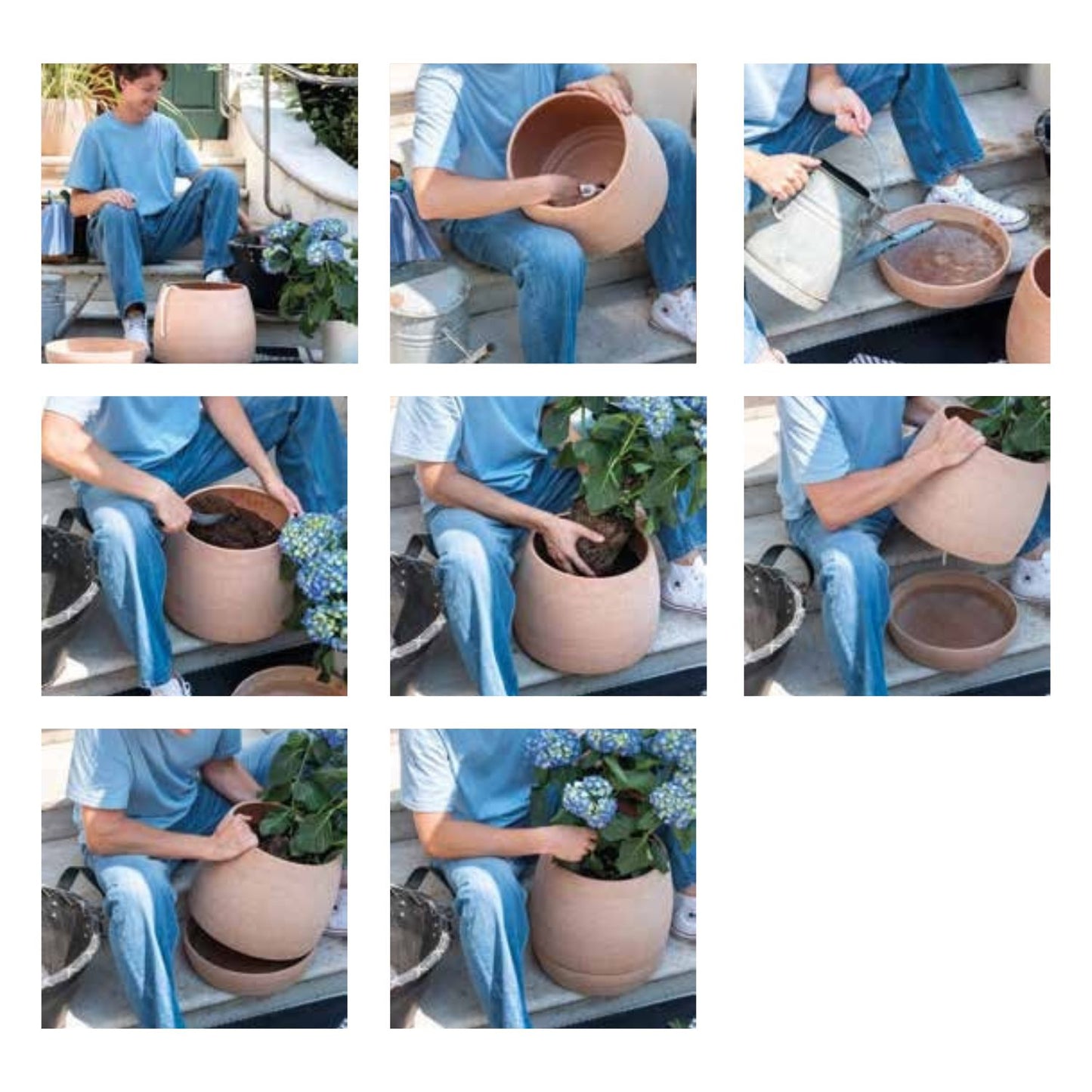 Maceta Tornio Autoriego Terracota