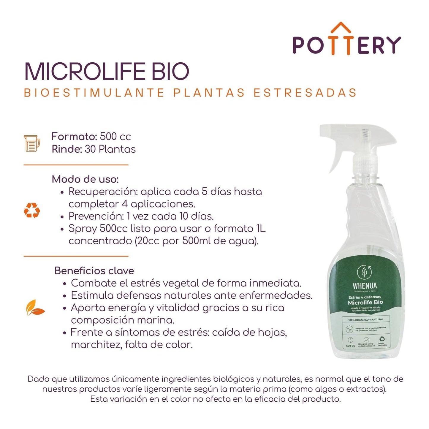 Bioestimulante Defensas MicrolifeBio - 500cc Spray