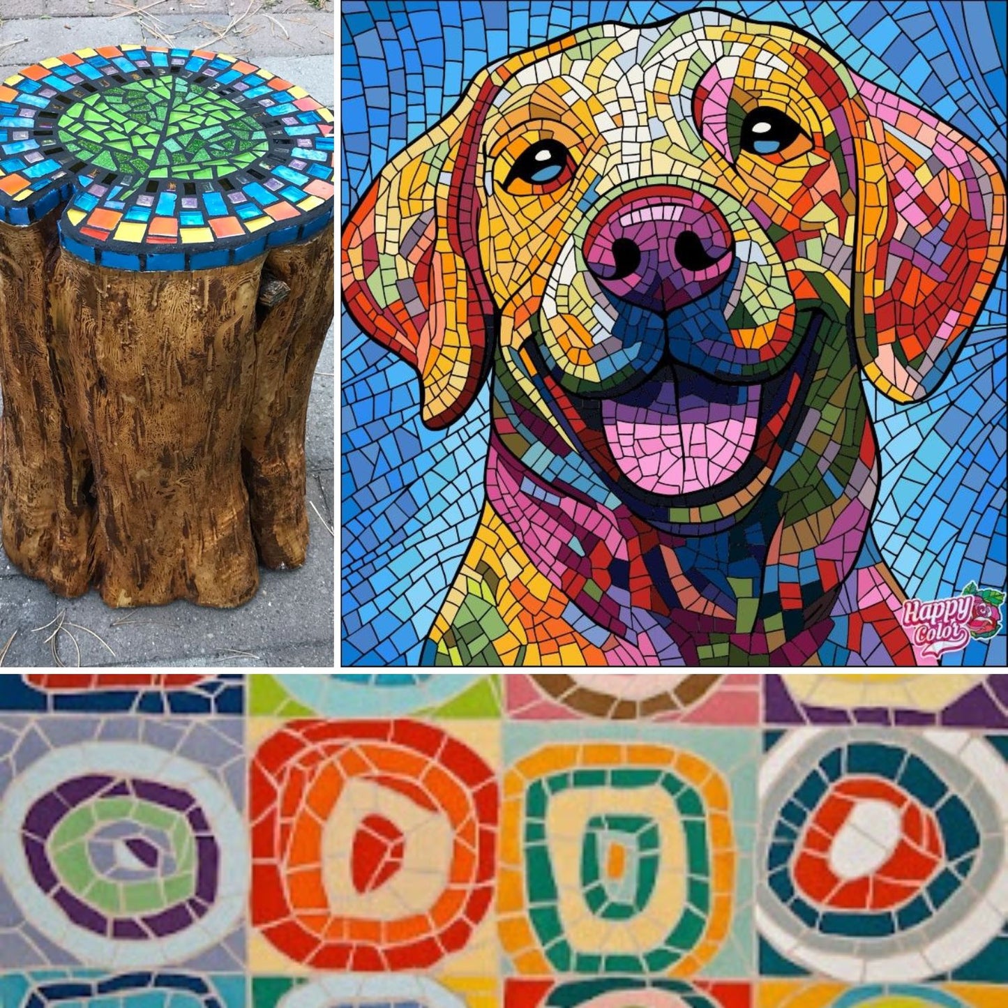 Kit Mosaicos Multicolores 350grs