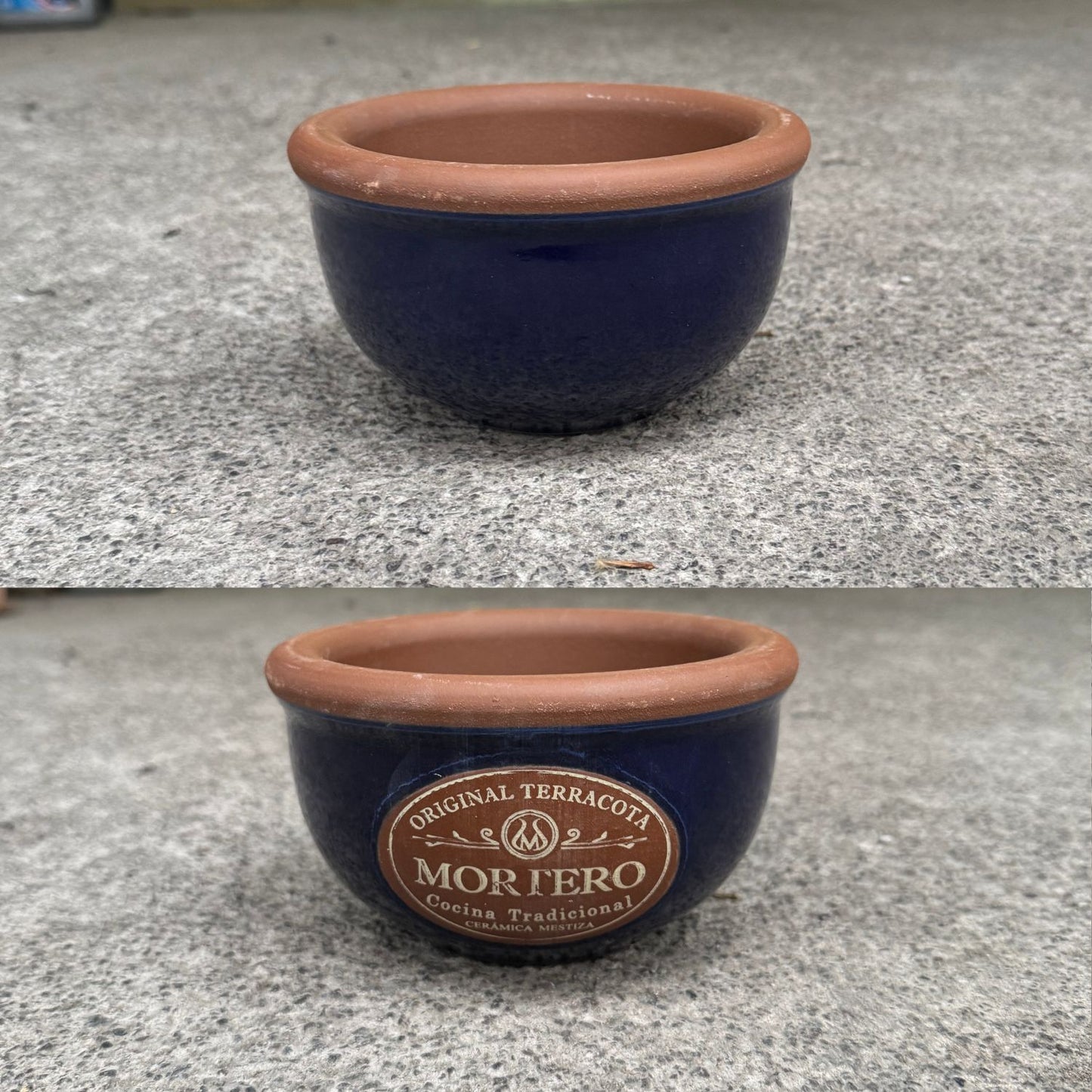 Mortero con Mazo Mestiza Azul Imperial