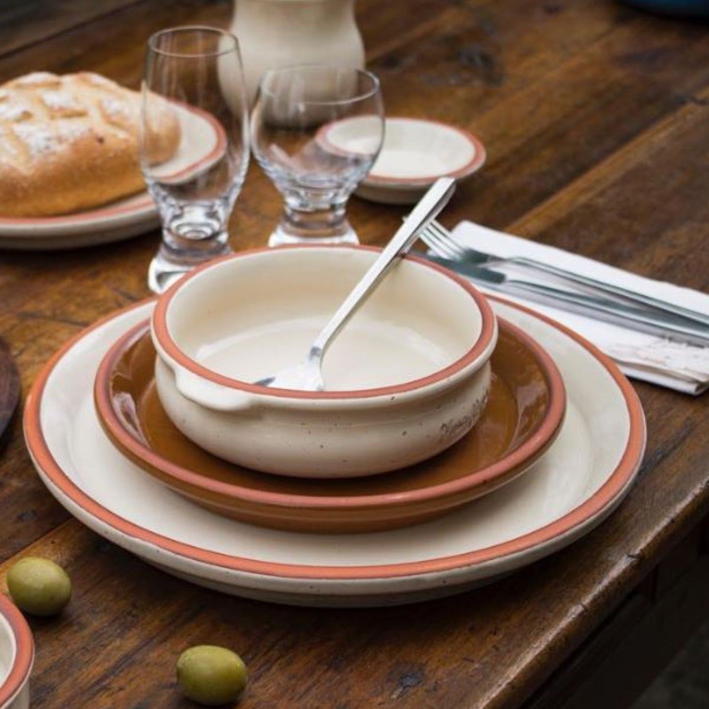 Platos 29 cm Cerámica Esmaltada