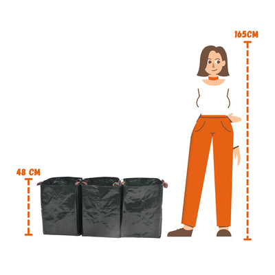 Set 3 Bolsas para Reciclaje - Multiuso PE 157Lts