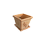 Set Maceta Cuadrada con Relieve Oliva con plato